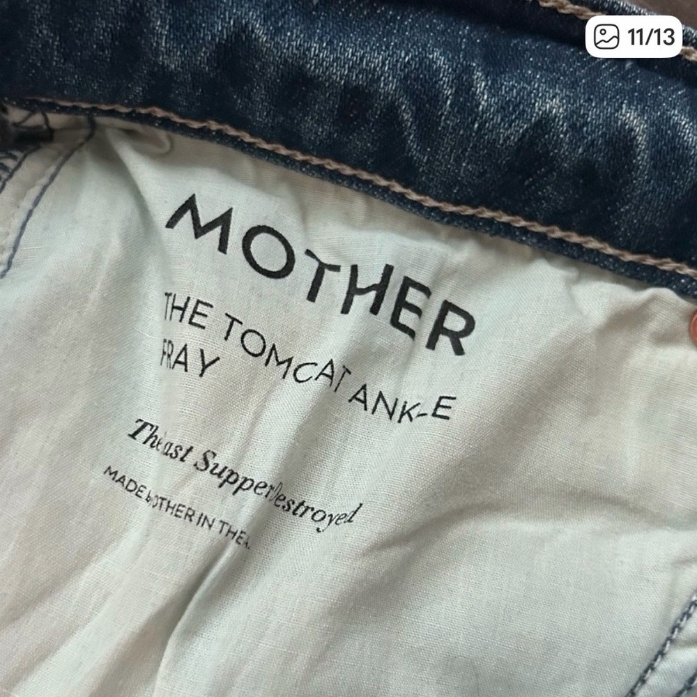 Mother Denim tomcat ankle fray - Picture 5 of 7